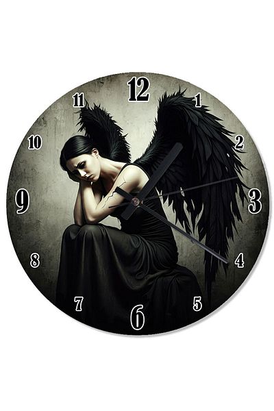 ekart Dark Angel Figure Shaped Wall Clock