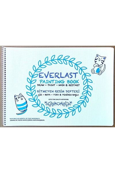 Gıpta Washable Painting Book 25x35 Neverending Painting Book Everlast Painting Book