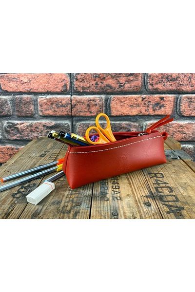 Südor Monalisa Leather Pen Holder Tribag Red Kn14-09