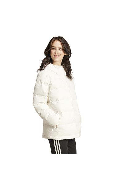 adidas Palton alb umplut cu helion pentru femei Ix8863