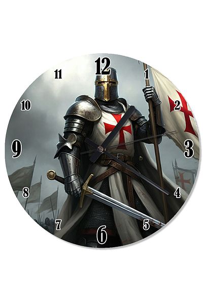 ekart Knight and Shield Patterned Wall Clock