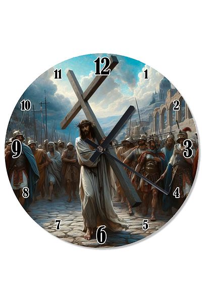 karizmart Christ Jesus Analog Wall Clock