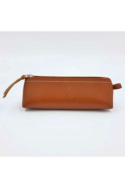 Südor Mona Lisa Soft Leather Stylish Triangle Pen Holder Brown