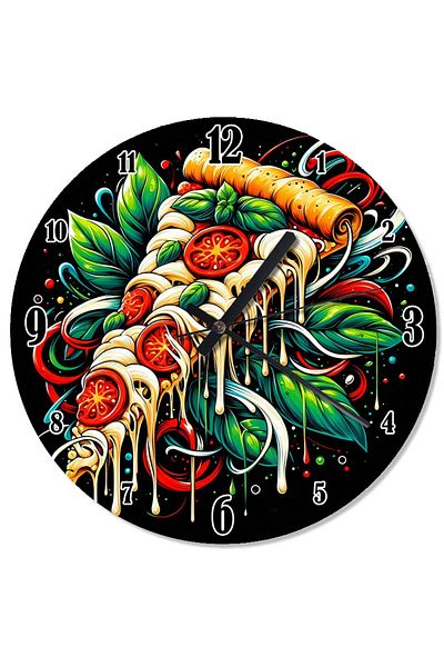 ekart Colorful Delicious Spaghetti Flowing Wall Clock