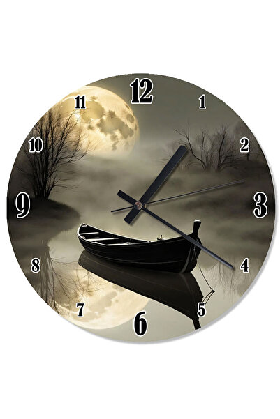 karizmart ساعة حائط بتصميم خاص من Foggy River وصندل