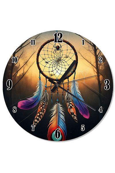 ekart Colorful Dream Catcher Patterned Wall Clock
