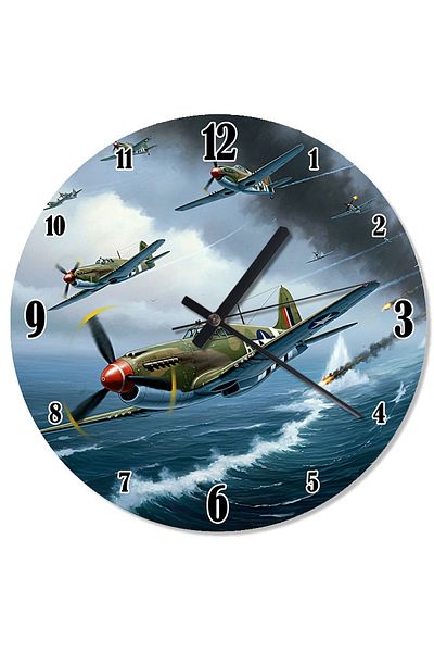 ekart Warring Historical Airplanes Shaped Wall Clock