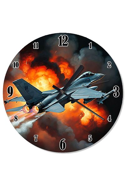 ekart Air Jet Plane Shaped Wall Clock
