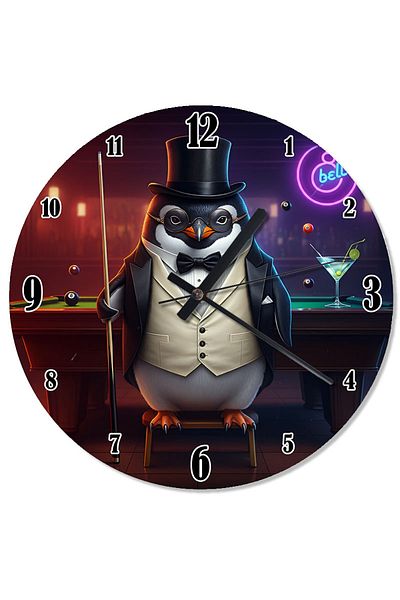 karizmart Tuxedo Penguin Silent Wall Clock