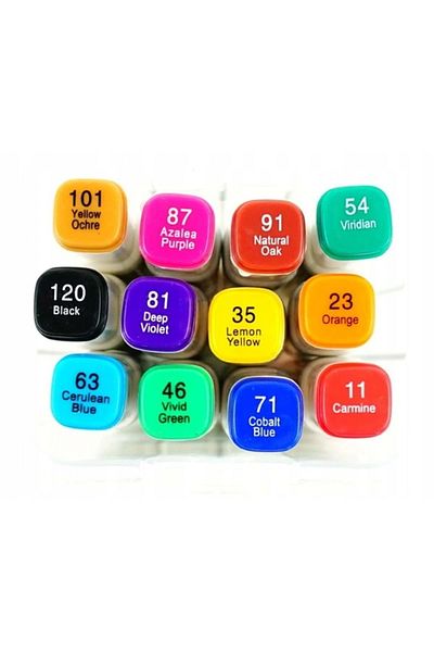 ÖNER Set of 12 Double Sided Marking Pens