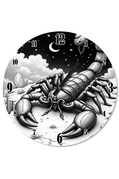 ekart ساعة حائط على شكل برج العقرب