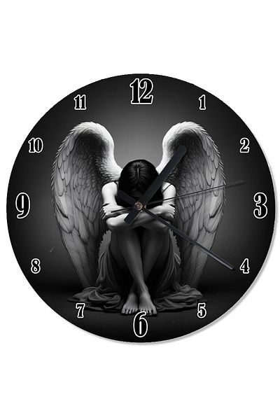 ekart Dark Angel Figure Analog Wall Clock