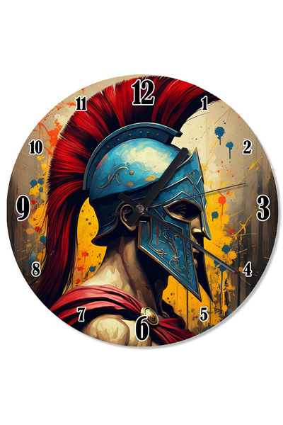 karizmart ساعة حائط على شكل خوذة عسكرية رومانية