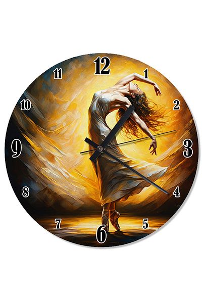 ekart Colorful Female Dancer Special Design Wall Clock