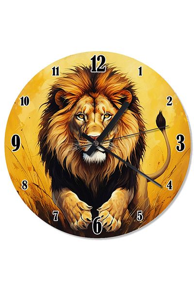 karizmart Lion King Portrait Shaped Wall Clock