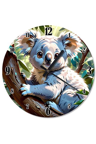 ekart Cute Koala Smile Flowing Wall Clock