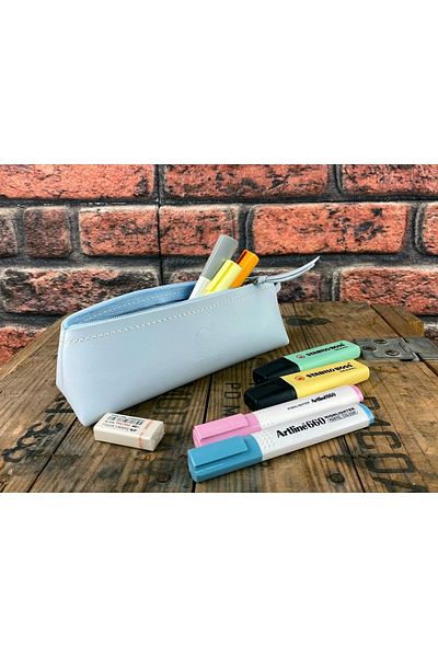 Südor Suport stilou din piele Monalisa Tribag Cloud Blue Kn14-06