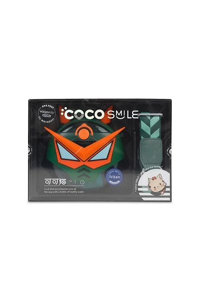 CocoSmile Robot Themed Green Tritan Flask - Vagonlife Special Box, Case, Cs0005 630ml