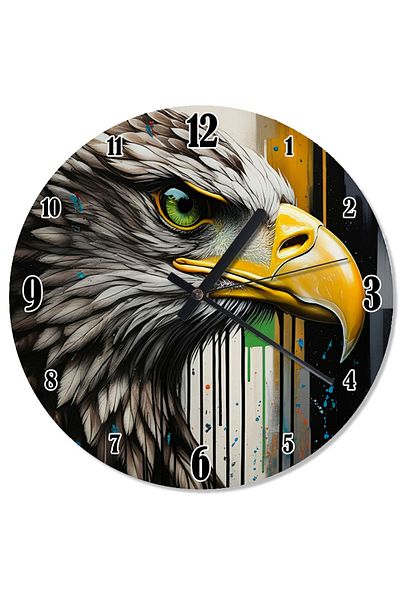 ekart Wall Clock in the Shape of Eagle's Sharp Look