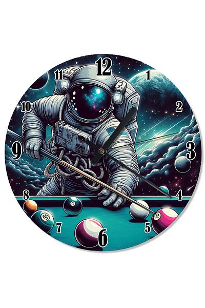 ekart Billardocu Astronaut Design Wall Clock in Space