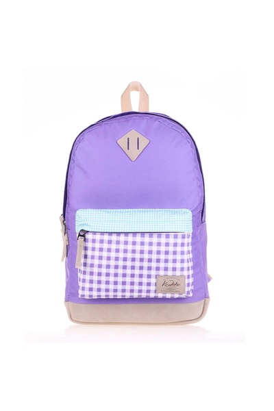 KAUKKO Wichlight Sırt Çantası Plaıd Lila K1505
