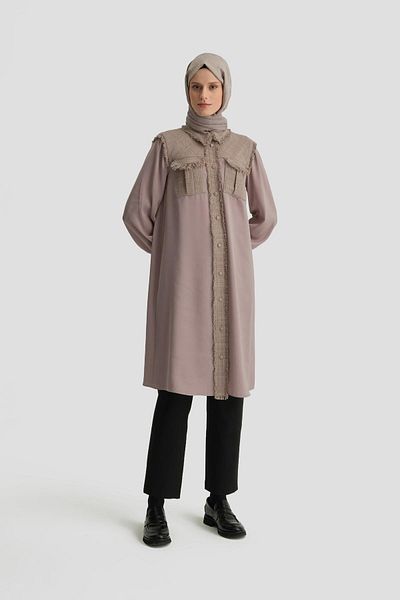 Armine Tweed Mix Tunic 24k4400 Mink