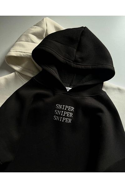 Gofeel Φούτερ Sniper & Wifey Detail Oversize (3 νήματα)