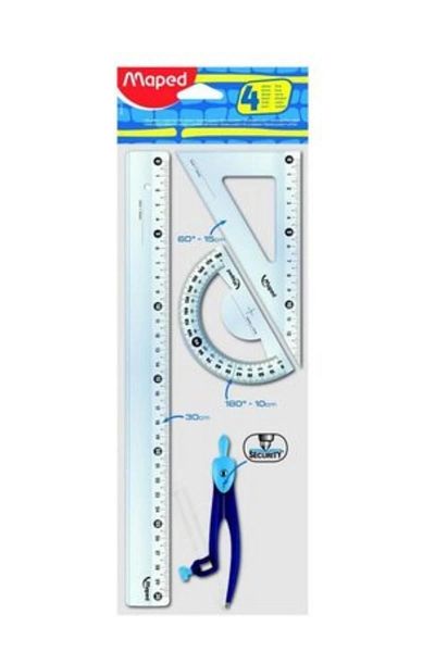 Maped Pergelli Start 30cm 4 Piece Drawing Set -899218