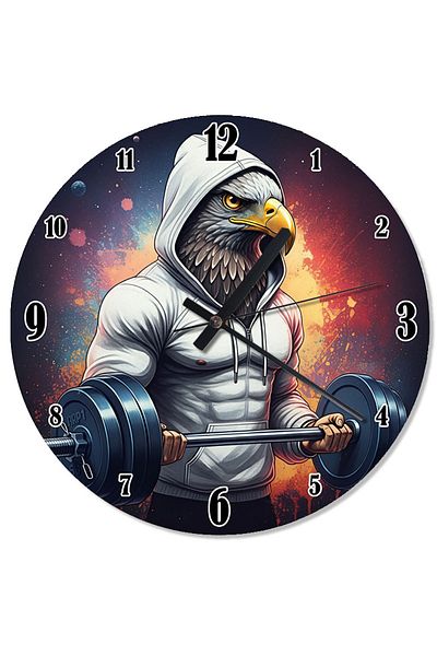 ekart Hooded Sports Eagle Shaped Wall Clock
