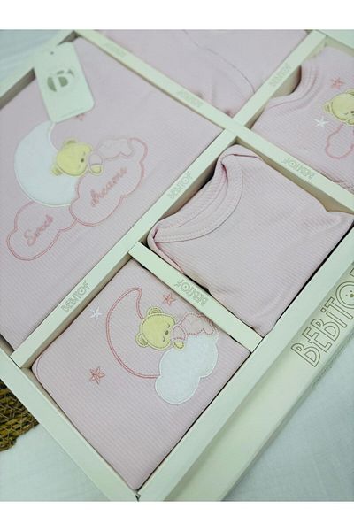Bebitof Sweat Dreams Bear Patterned 10-Piece Hospital Outlet (Newborn) Bodysuit Set