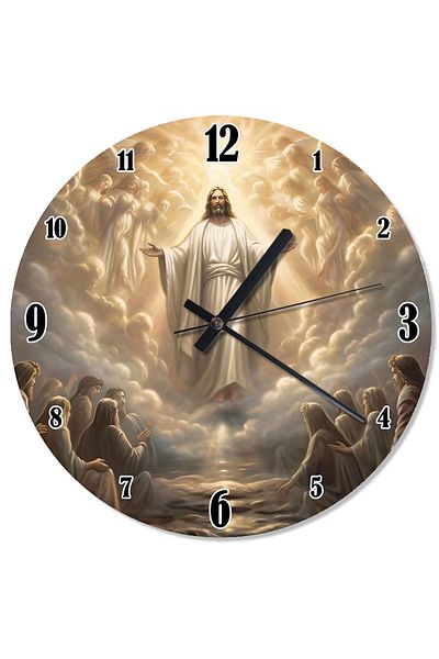 ekart Glowing Jesus Figure Flowing Wall Clock