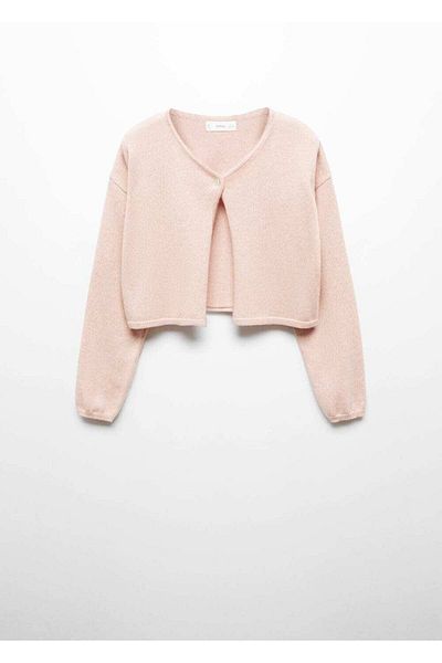 MANGO Kids Thin Knitted Cotton Cardigan