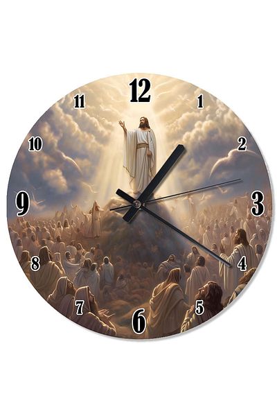 ekart Jesus Christ on the Mountain Peak Pattern Wall Clock