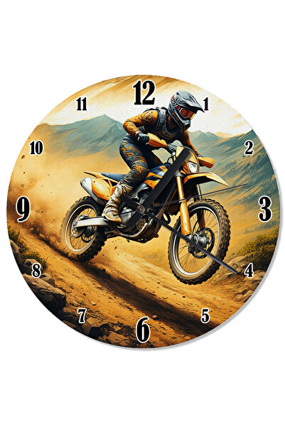 ekart ساعة حائط تناظرية لركوب الدراجة الجبلية