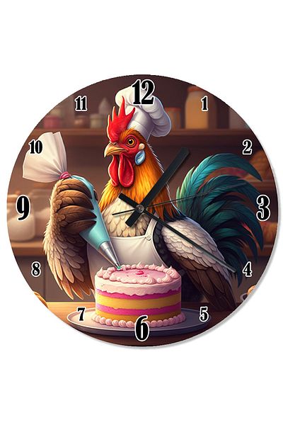 ekart Birthday Rooster Retro Wall Clock