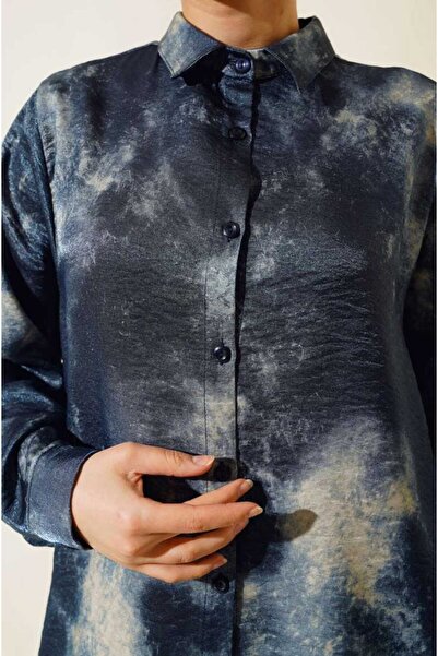 MODA Batik Desenli Basıc Gömlek