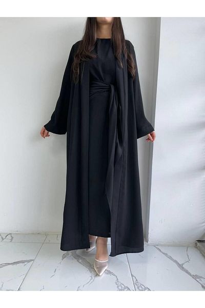 MELEK ARAZ Μαύρο Σετ Suzan Abaya