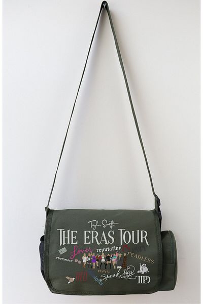 Fuddy Moda The Eras Tour Printed Messenger Bag, Unisex Taylor Swift Printed Shoulder Bag