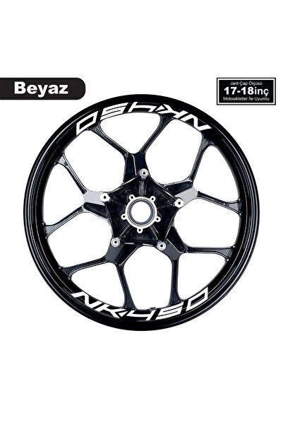 Generic Brand White Cfmoto 450Nk Written 8 Pieces Inside the Rim Lettering St...
