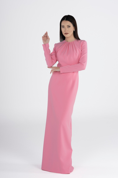 PEARL PLİSE DETAYLI ELBİSE