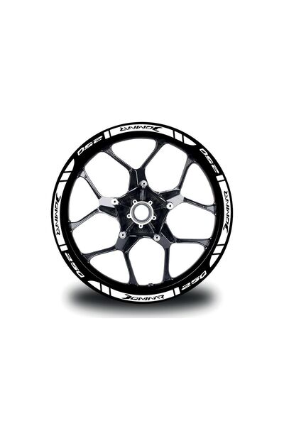 Anılfashion Bajaj Dominar 250 Beyaz Dış Jant Şeridi Motosiklet Sticker Etiket...