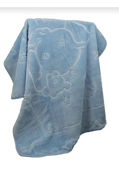 Dinarsu Blue Embos Baby Blanket