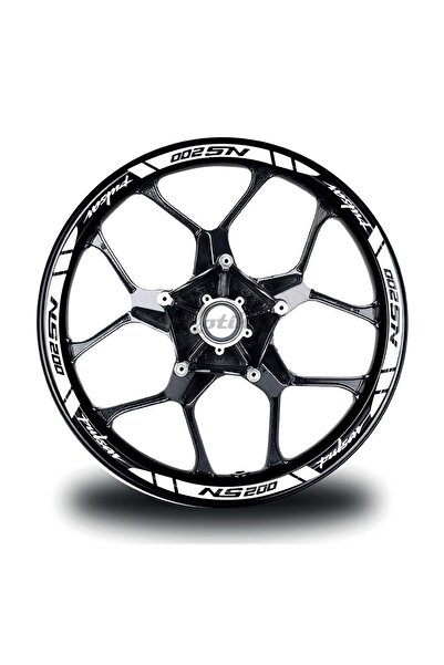 Limitless Bajaj Pulsar Ns200 Iç Dış Yazılı Motosiklet Jant Sticker Etiket Modeli