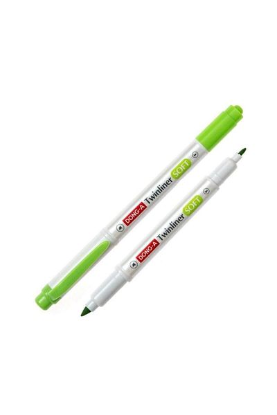Dong-A Donga Twinler Soft Pale Green N/41 Highlighter Double Sided