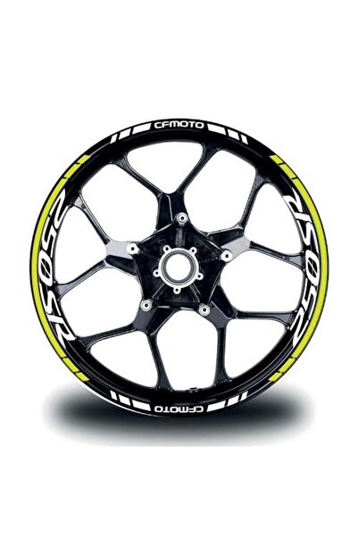 Generic Brand ملصق حافة CFMOTO 250SR ملصق بدلة داخلي وخارجي موديل أصفر نيون -...