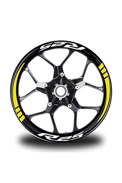 Bilge Sea R25 Written Yellow Team Wheel Sticker Model