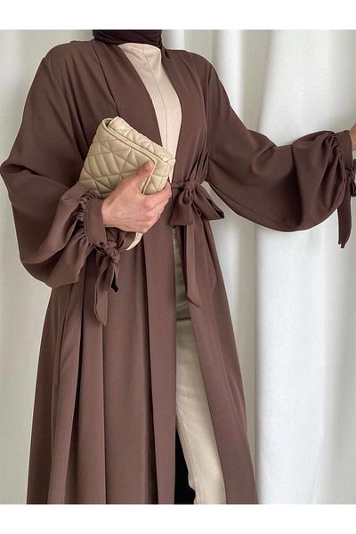 MELEK ARAZ Καφέ Hanzade Abaya