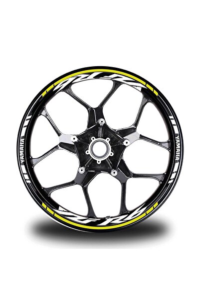 rez Neon Yellow Yamaha Yzf R6 Team Wheel Rim Quality Quality Sticker Decal