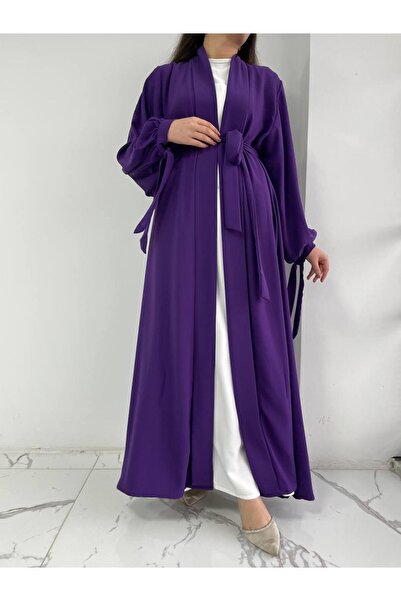 MELEK ARAZ Purple Hanzade Abaya