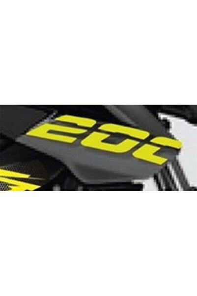 Sellor Bajaj Pulsar NS200 Neon Sarı 200 Yazısı Sticker Etiket Modeli